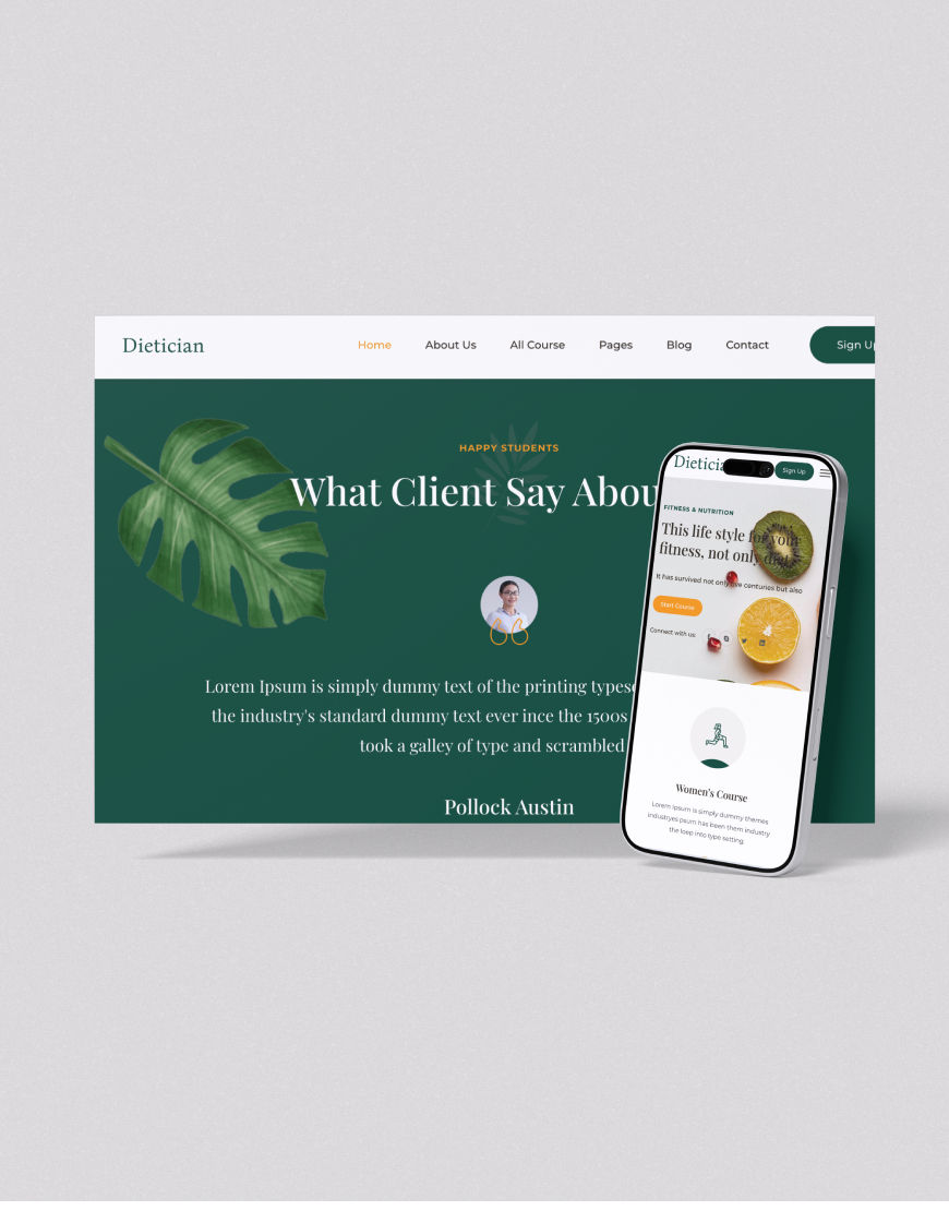 Diyetisyen & Sağlıklı Yaşam Uzmanı Web Sitesi