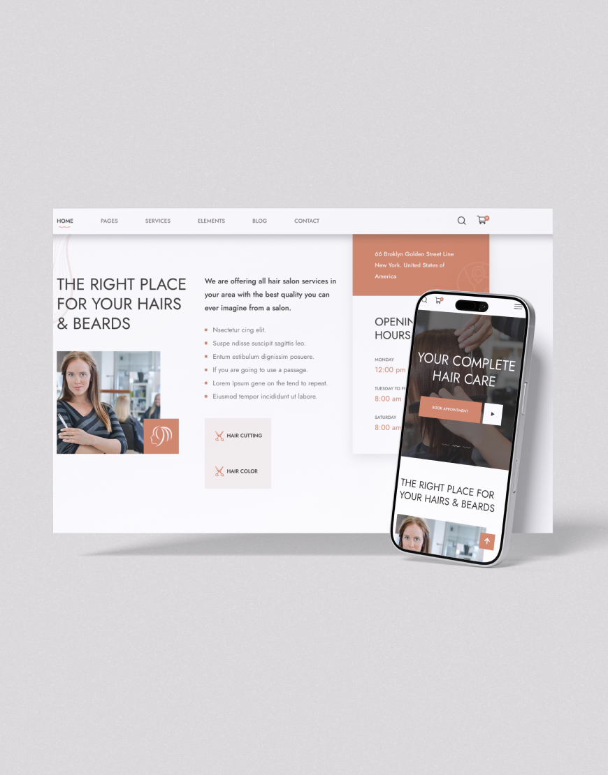 Kadın Kuaför Web Sitesi