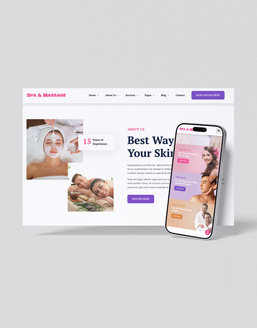 Spa & Masaj Salonu Web Sitesi