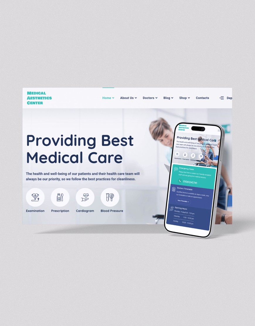 Medikal Estetik Merkezi Web Sitesi