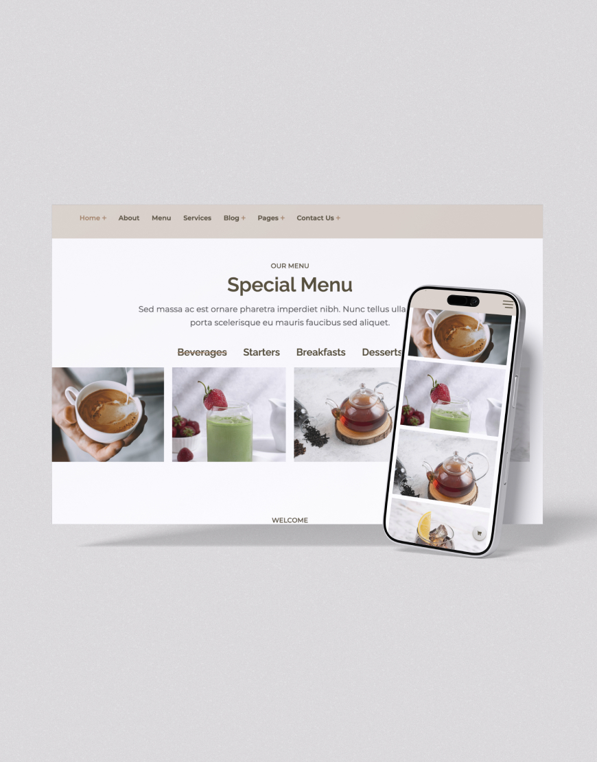 Çay & Kahve Dükkanı Web Sitesi