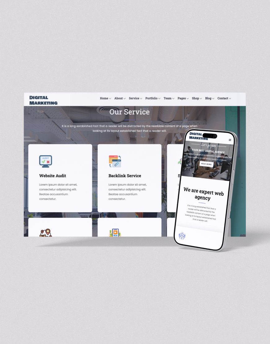 Dijital Pazarlama Web Sitesi