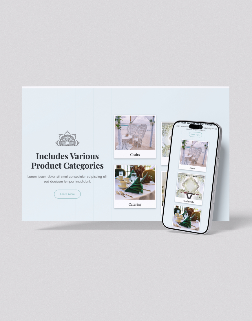 Düğün & Organizasyon Web Sitesi