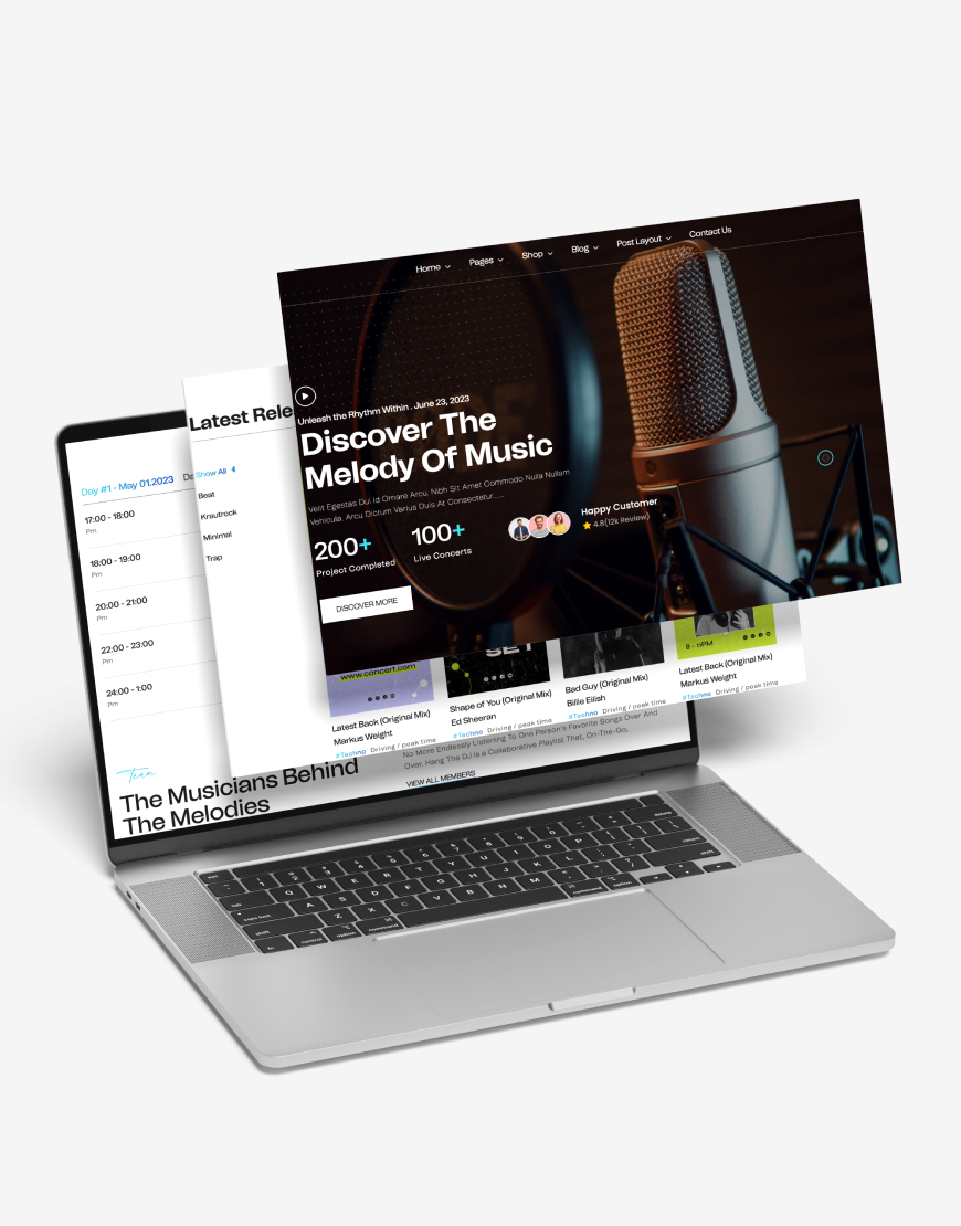 DJ & Müzik Prodüksiyon Web Sitesi