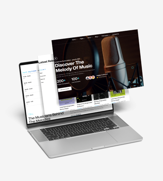 DJ & Müzik Prodüksiyon Web Sitesi