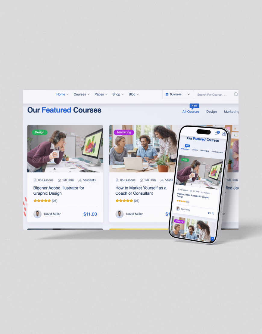 Online Eğitim Platformu Web Sitesi