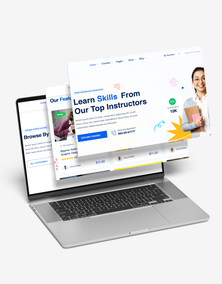 Online Eğitim Platformu Web Sitesi