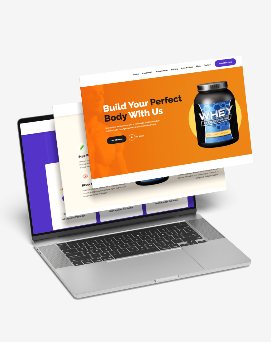 Beslenme & Takviye Ürünleri Web Sitesi