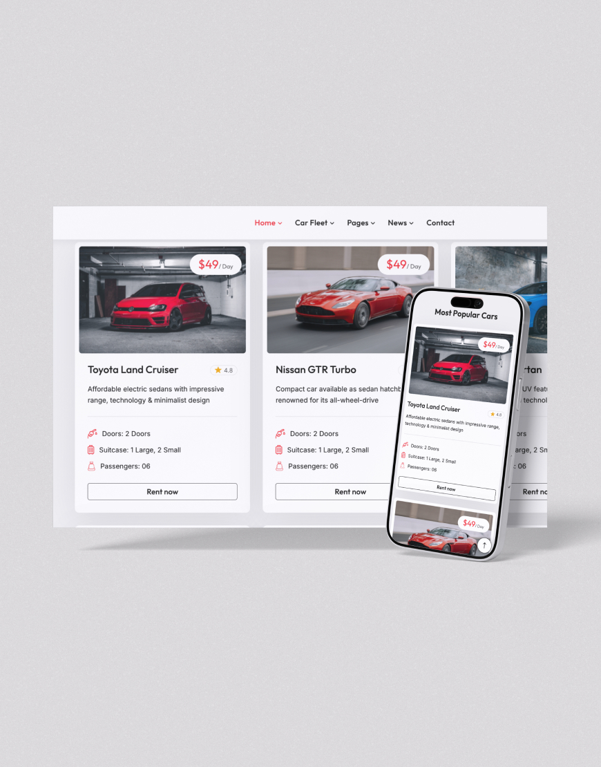 Araç Kiralama Web Sitesi