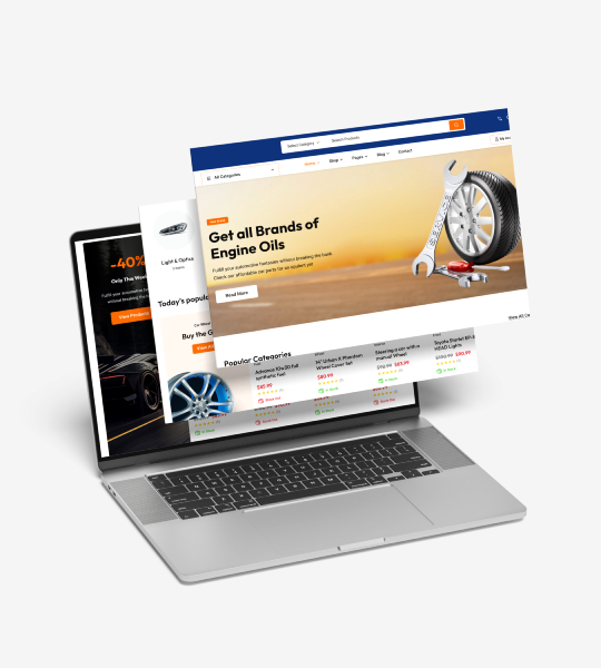 Yedek Parça & Aksesuar Satışı Web Sitesi